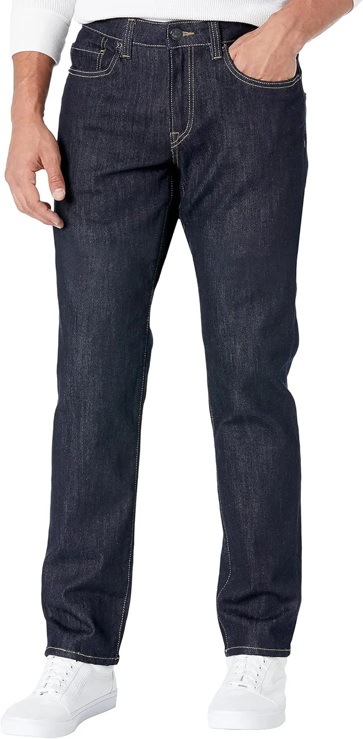 Buffalo David Bitton Men's Relaxed Straight Driven Jeans, Dark Blue Sanded Indigo, 34W x 30L