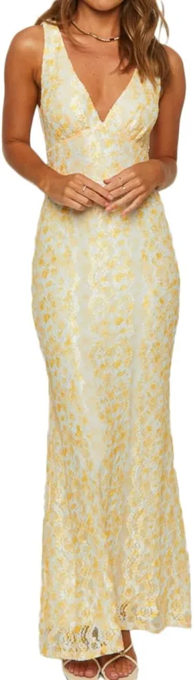 Elegant Lace Floral V Neck Backless Bodycon Dresses for Women Sexy Cut Out Low Back Sleeveless Maxi Dress Wedding Guest