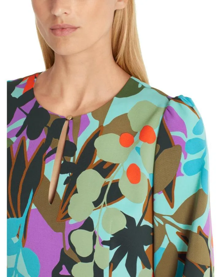 Marc Cain Colorful Leaf Design Dress