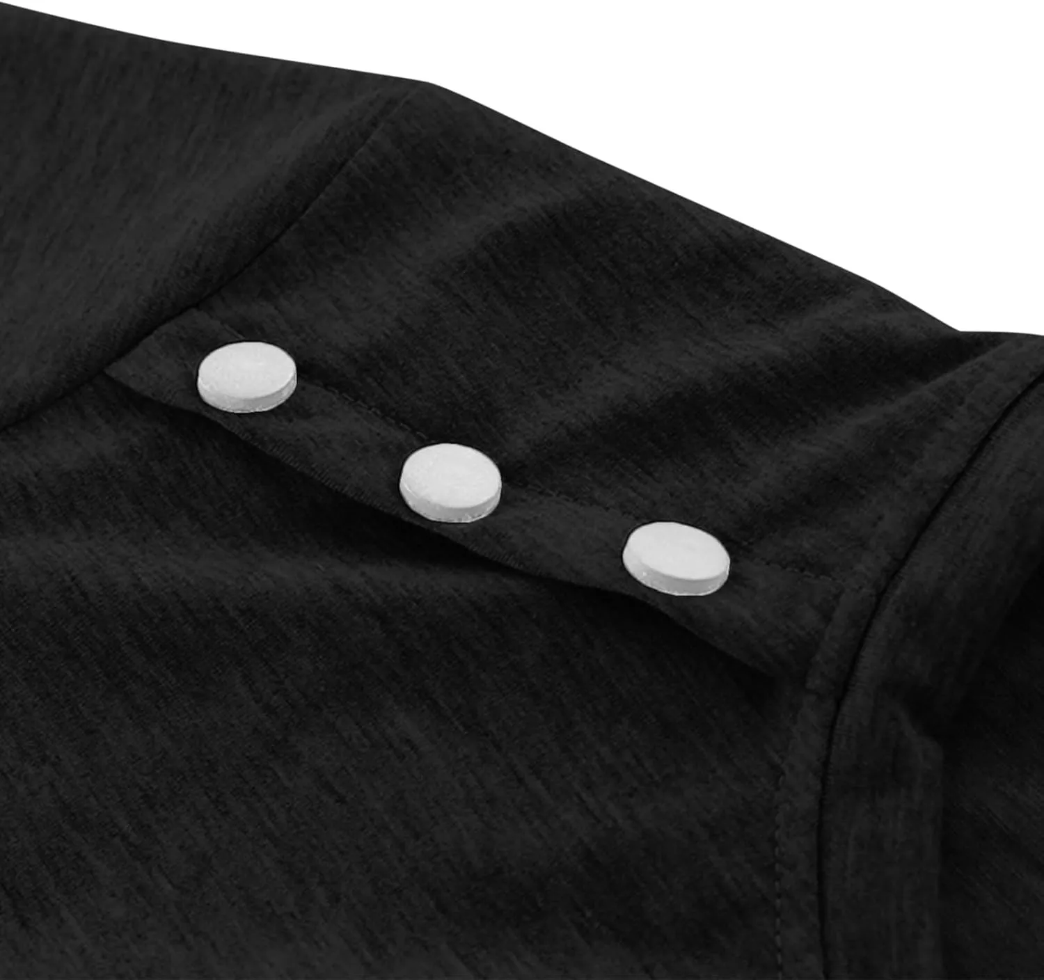 Men's T-Shirts Trendy Button Design Tops Men Crewneck Short Sleeve Regular Fit Casual Summer Dress Tops Tee Loose