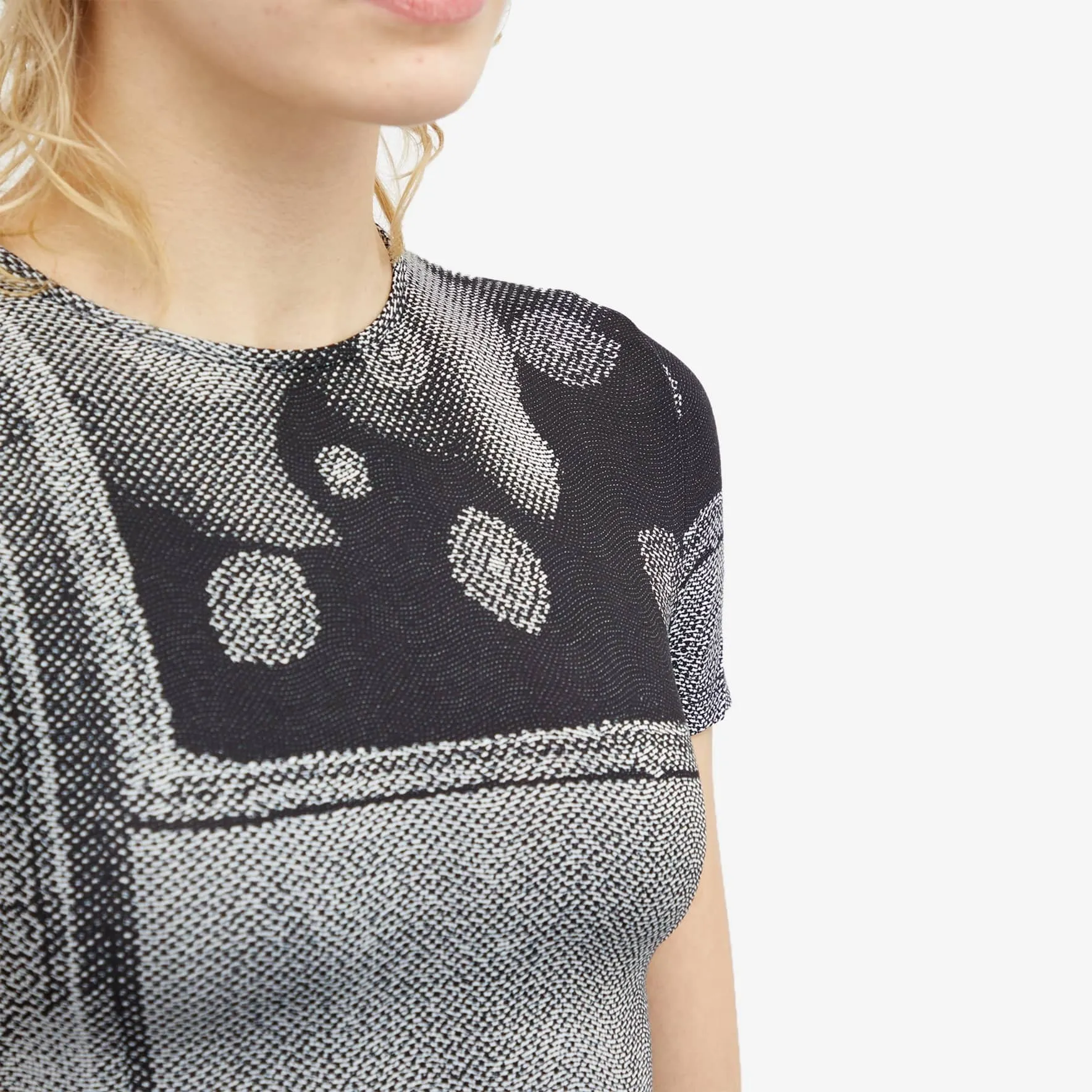 Miaou Emblem Print Mini Billie Dress, Gray