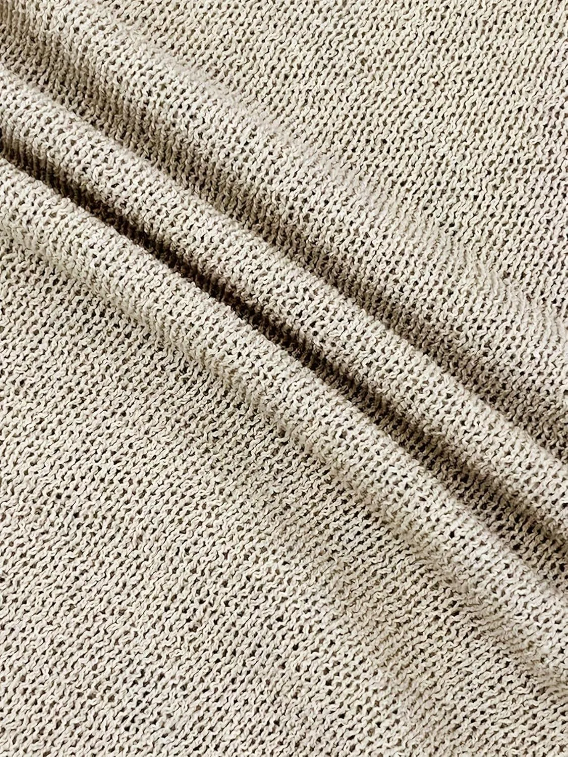 SISKIN Casual Solid Color Off-Shoulder Knitted Dress with Tie Straps for Women