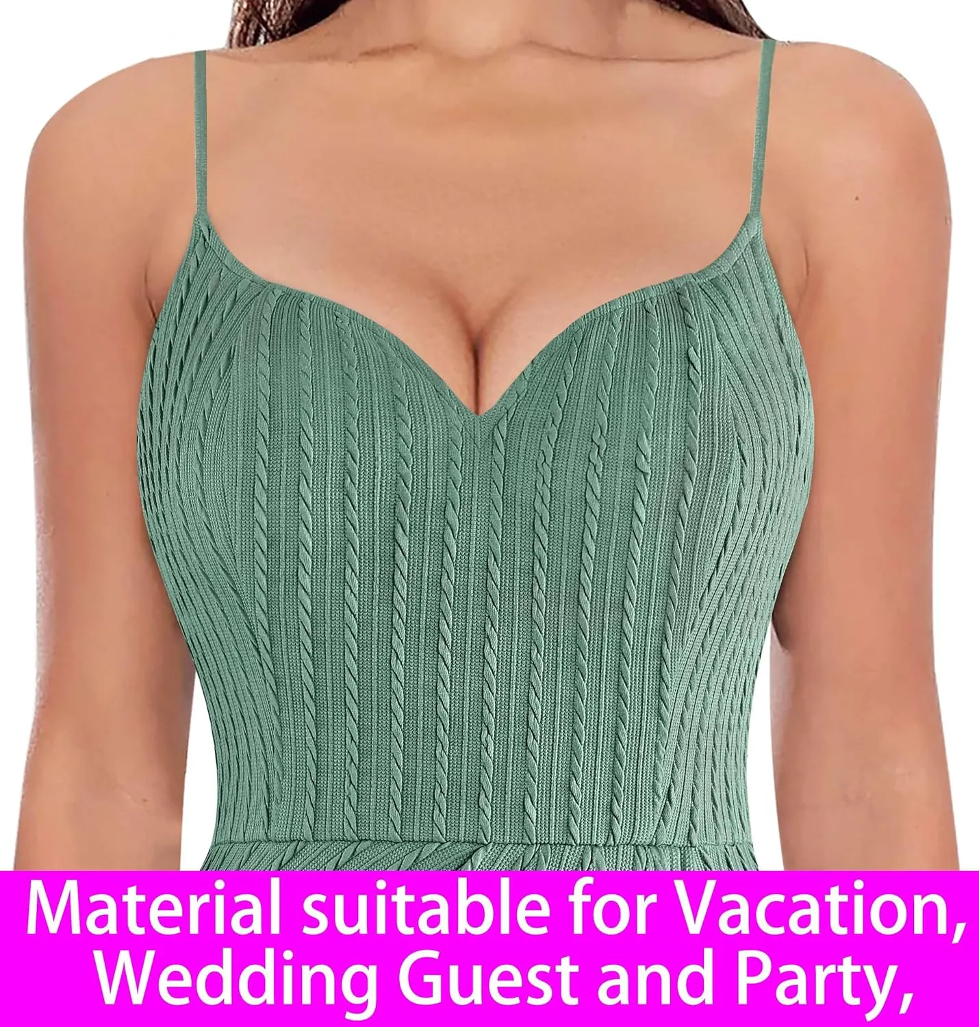 VFSHOW Womens Sexy Formal Ruched Fitted High Slit Bodycon Maxi Dress Spaghetti Strap Sweetheart Cocktail Prom Evening Gown